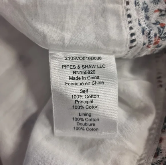 Veronica Beard White Floral Dress Sz 12 - Picture 5 of 14